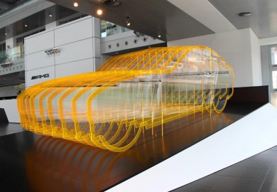 Teaser Model Of Mercedes-Benz AMG GT Displayed In Affalterbach