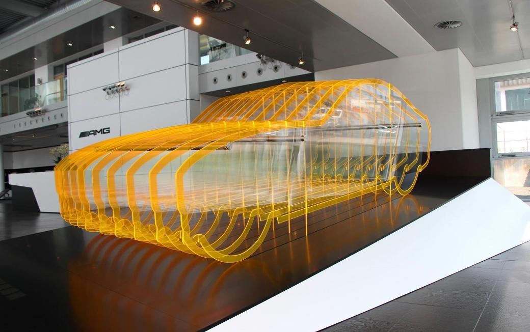 Teaser Model Of Mercedes-Benz AMG GT Displayed In Affalterbach