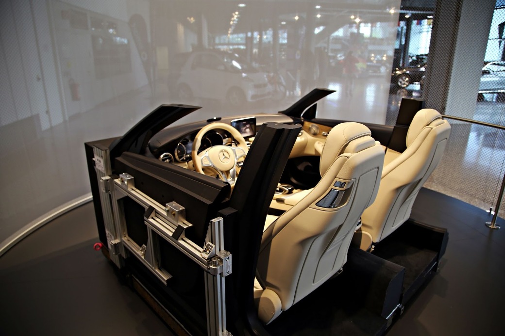 Mercedes-Benz Museum Features Interior Cabin Of 2015 Mercedes-Benz C-Class Cabriolet