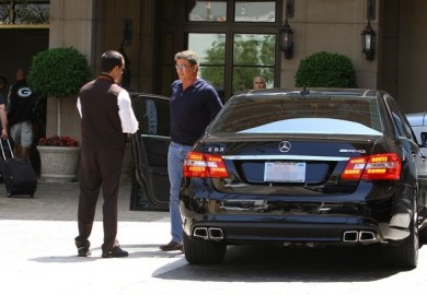 Sylvester Stallone And His Mercedes-Benz E63 AMG