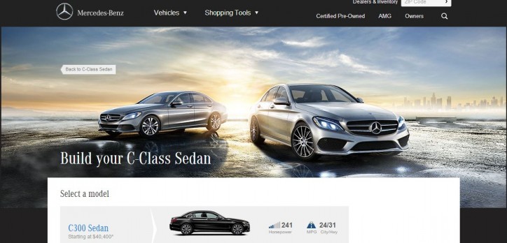 Mercedes-Benz USA launches 2015 C-Class online configurator