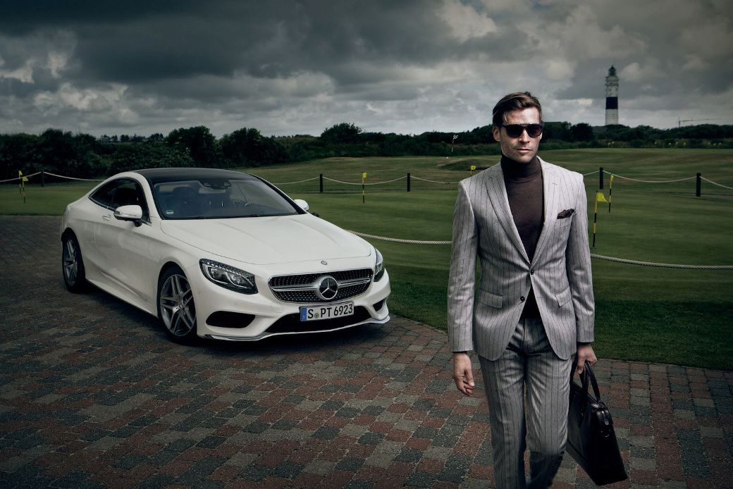 New Mercedes Benz S500 Coupe Featured On Photo Shoot With Hugo Boss BenzInsider