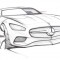 The official sketch of the Mercedes AMG GT