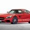 A rendering of a red AMG GT.
