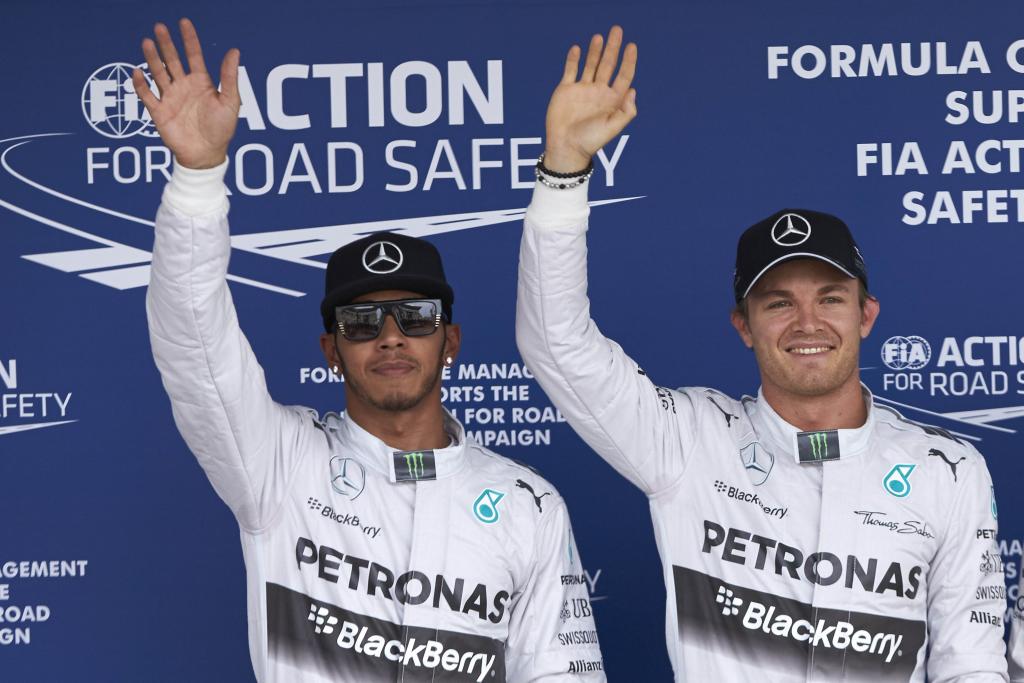 Mercedes AMG Petronas driver Nico Rosberg pole position Lewis Hamilton second in 2014 Japanese Grand Prix qualifying