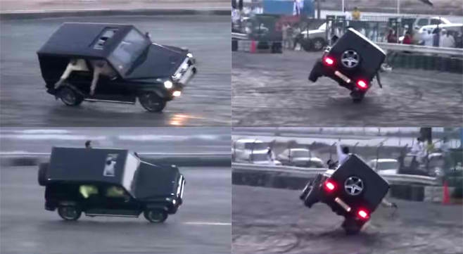 Watch This Two-Wheeling Mercedes-Benz G-Class