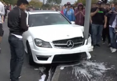 mercedes-benz c63 amg crash