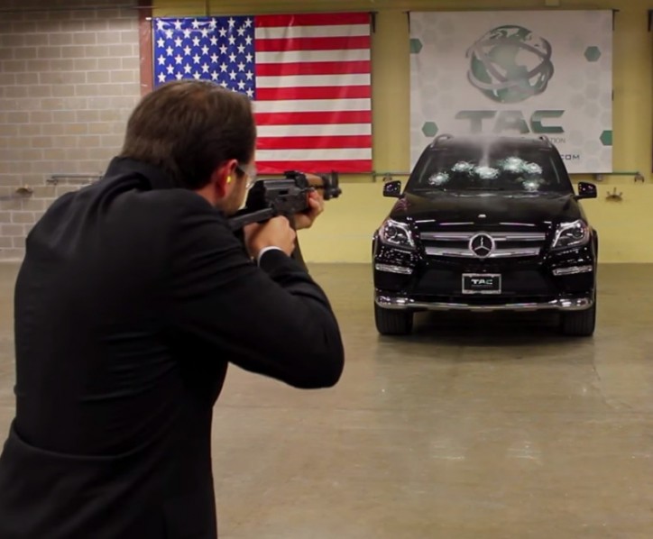 Video: Testing an Armored Mercedes-Benz GL Using an AK-47