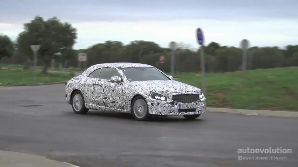 Prototype Of 2016 Mercedes-Benz C-Class Cabriolet Spotted