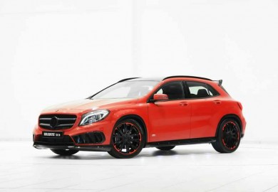 bright red brabus mercedes gla