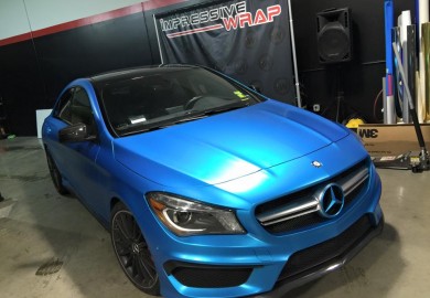 mercedes cla45 amg impressive wrap