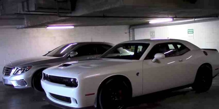 mercedes s65 amg vs challenger hellcat