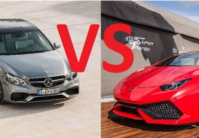 mercedes e63 amg vs huracan