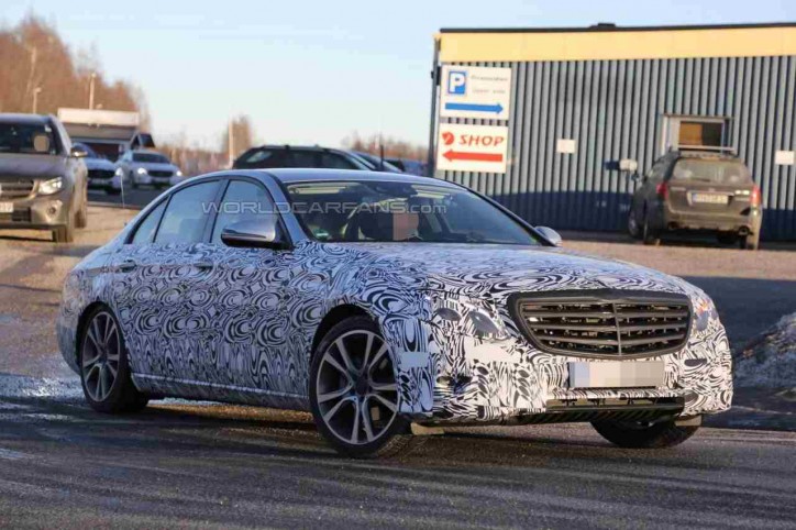 New Mercedes E-Class Spied After Winter Testing in Scandinavia