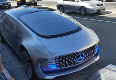 mercedes self driving car