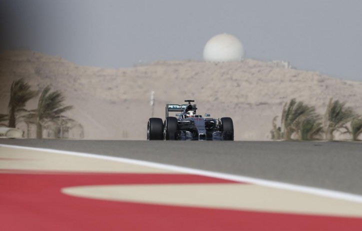 Lewis Hamilton Mercedes F1 2015 Bahrain Grand Prix