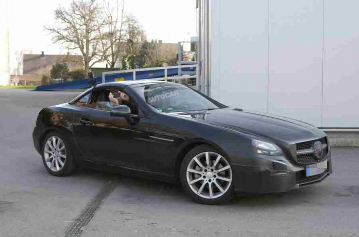 mercedes slc spy shot