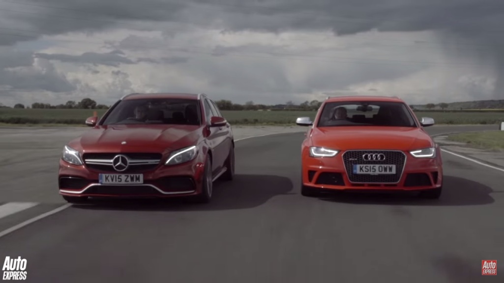 Video Shows Mercedes-Benz C63 AMG Going Up Against The Audi RS4