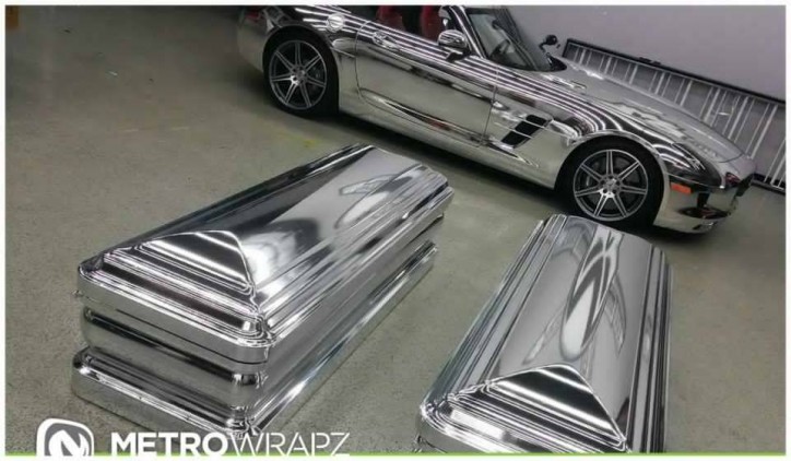 chrome mercedes sls amg