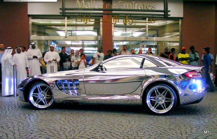 Check Out This Mercedes-Benz SLR McLaren Coated in White Gold