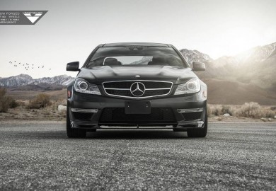 Vorsteiner Created This Unique Matte Black Mercedes-Benz C63 AMG