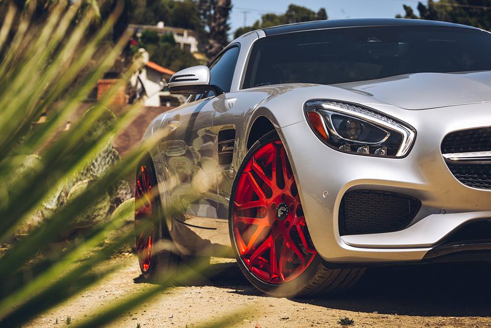 Mercedes-AMG GT S Given Red Forgiato Wheels 