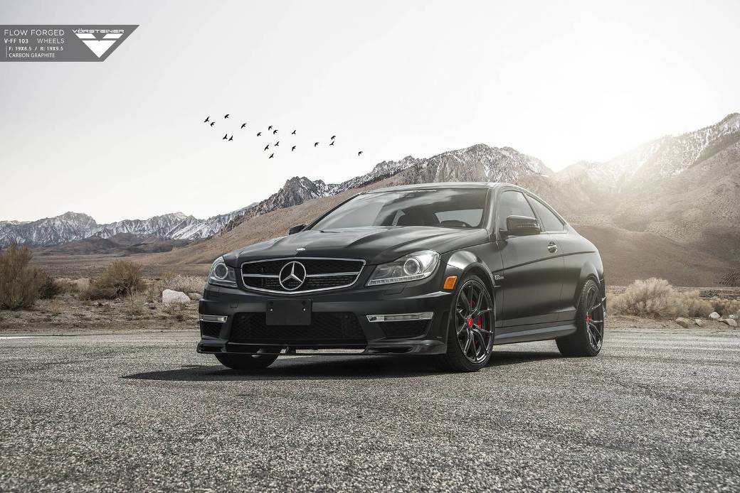 Vorsteiner Created This Unique Matte Black Mercedes-Benz C63 AMG