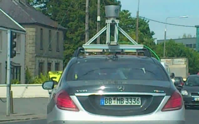 Mercedes-Benz S-Class with LIDAR