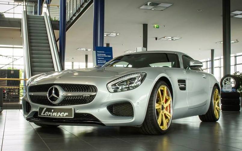 Mercedes-AMG GT Receives Golden Wheels From Lorinser