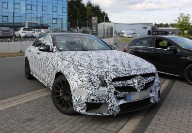 Camouflaged Mercedes-Benz E63 AMG Prototype Caught On Camera
