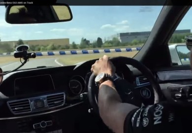 Drifting With Lewis Hamilton On A Mercedes-Benz E63 AMG