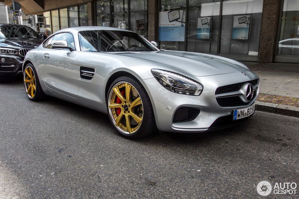 Mercedes-AMG GT Receives Golden Wheels From Lorinser