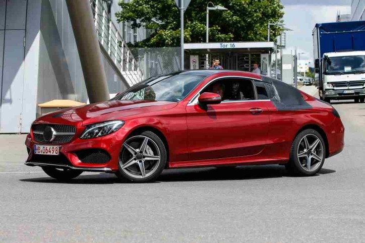 The Mercedes-Benz C-Class Coupe is Almost Undisguised in These Spy Shots