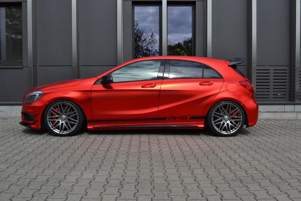 Painting The Town With A Red-Wrapped Mercedes-Benz A45 AMG From Folien Experte