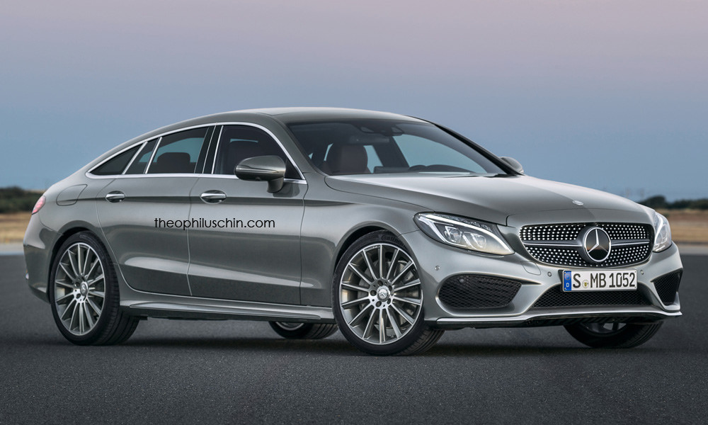 Four-Door Mercedes-Benz C-Class Coupe Rendered