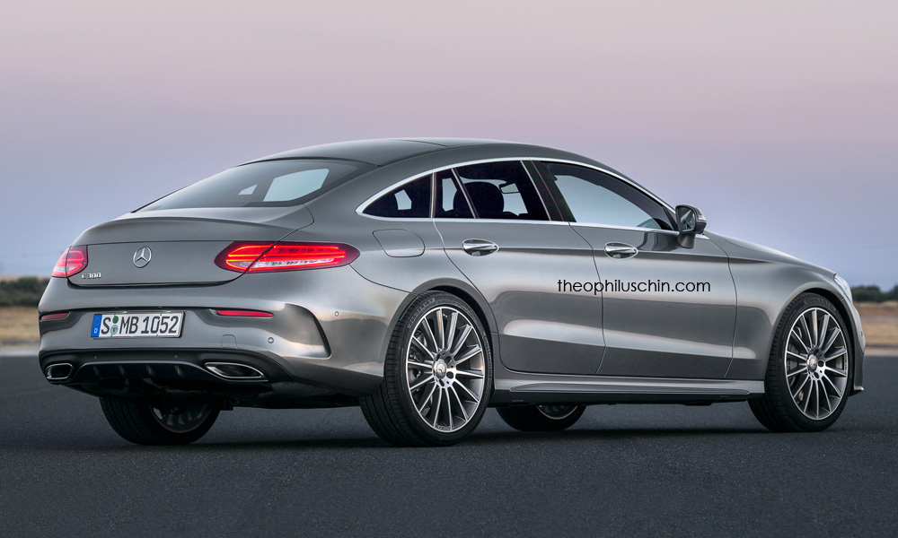 Four-Door Mercedes-Benz C-Class Coupe Rendered