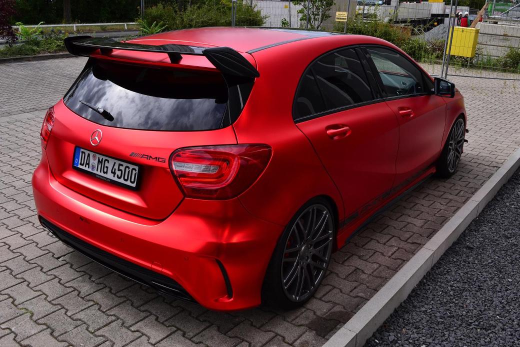 Painting The Town With A Red-Wrapped Mercedes-Benz A45 AMG From Folien ...