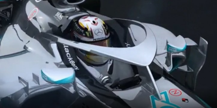 mercedes f1 car halo