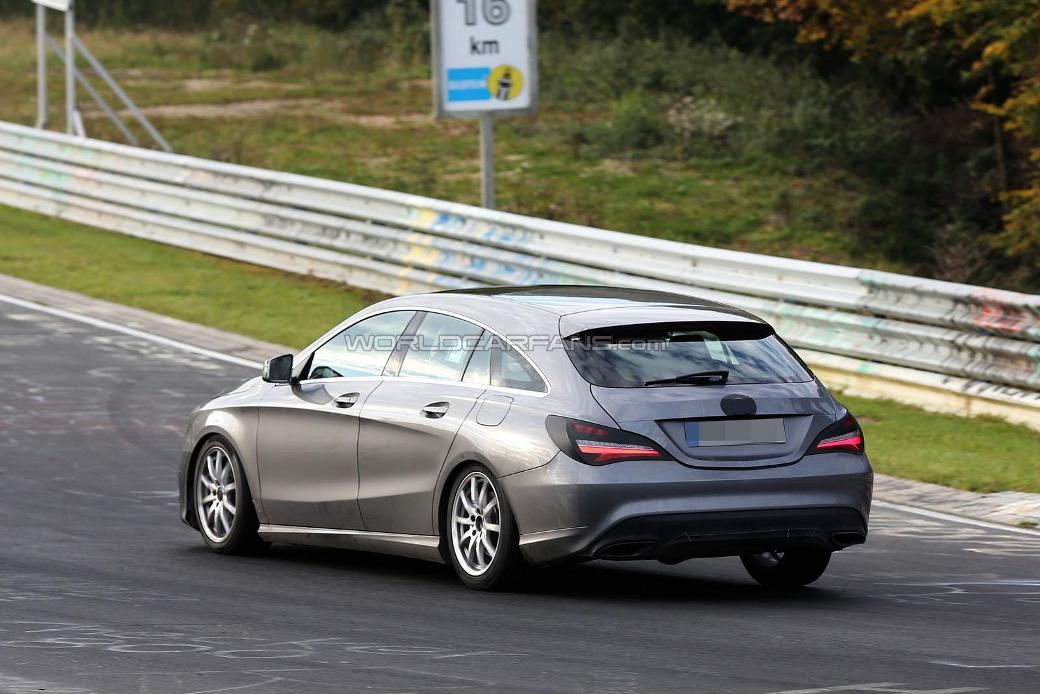 Facelifted Mercedes-Benz CLA Shooting Brake Seen On Nürburgring