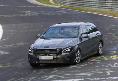 Facelifted Mercedes-Benz CLA Shooting Brake Seen On Nürburgring