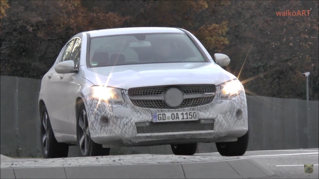 Camouflaged Mercedes-Benz GLC Coupe Plug-In Hybrid Spotted