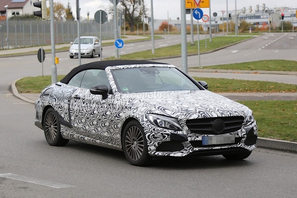 Images Of Mercedes-Benz C-Class Cabriolet Prototype Emerge Again