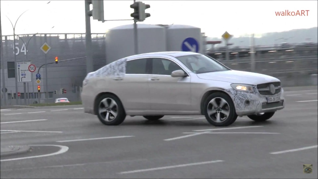 Camouflaged Mercedes-Benz GLC Coupe Plug-In Hybrid Spotted 