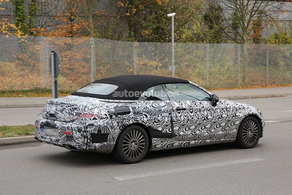 Images Of Mercedes-Benz C-Class Cabriolet Prototype Emerge Again