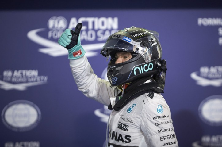 F1: Rosberg takes pole, Lewis in P2 for Abu Dhabi GP