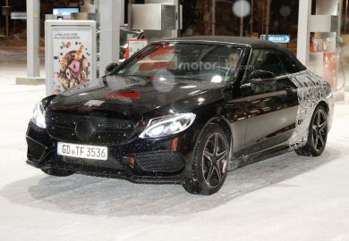 Mercedes-Benz C-Class Convertible Seen Close To The Arctic Circle