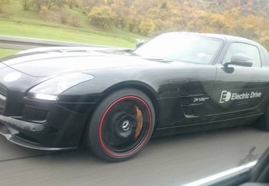 Mercedes-Benz SLS AMG Electric Drive Caught On Camera