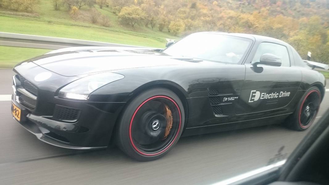 Mercedes-Benz SLS AMG Electric Drive Caught On Camera