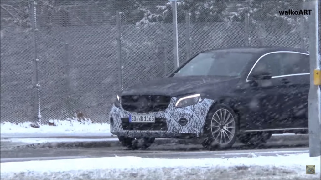 Mercedes-AMG GLC 43 Coupe Spotted Amid Heavy Snow