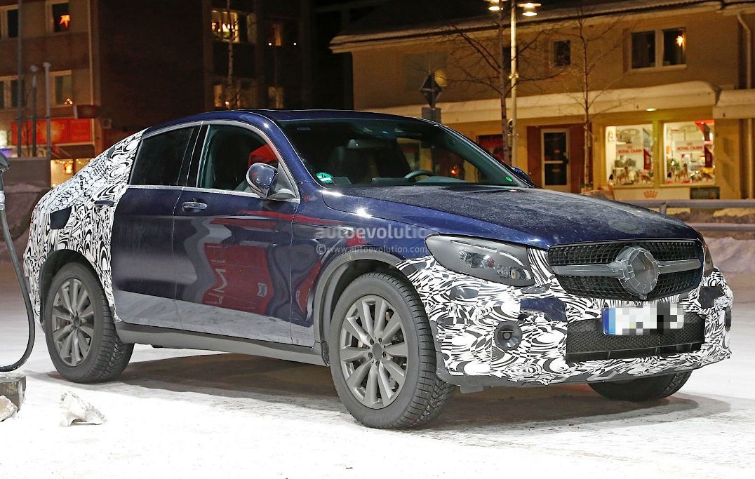 Barely Covered Mercedes-Benz GLC Coupe Spotted